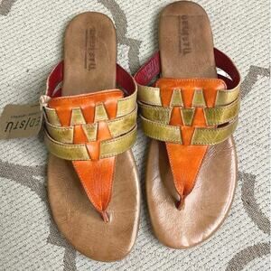 Bed Stu Yoli Pecan Rustic Nectar women's Leather sandals. Size 11, MSRP $165